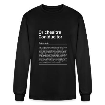 Orchesta Conductor Definition - Orchestra - Men's Long Sleeve T-Shirt - black - Front