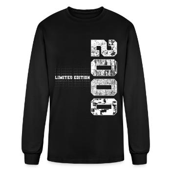 Limited Edition 2000 Grunge Birthday 2000 Gift - Men's Long Sleeve T-Shirt - black - Front