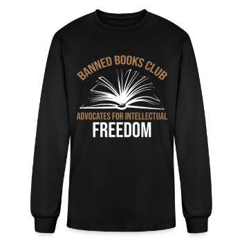 Banned Books Club Advocates for Intellectual Freed - Men's Long Sleeve T-Shirt - black - Front