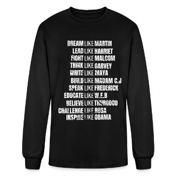 Dream Like Martin Lead Like Harriet Challenge Like - Men's Long Sleeve T-Shirt - black - Front