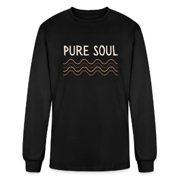 Pure Soul Butterfly Free Soul Hippie Soul - Men's Long Sleeve T-Shirt - black - Front