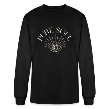 Pure Soul Butterfly Free Soul Hippie Soul - Men's Long Sleeve T-Shirt - black - Front