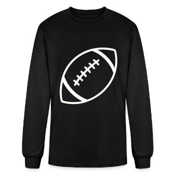 Minimal American Football Icon - Men's Long Sleeve T-Shirt - black - Front