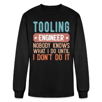 Tooling Engineer Funny Tools Designer - Men's Long Sleeve T-Shirt - black - Front
