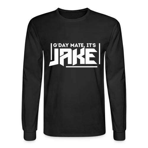 G'Day Mate It's Jake White Logo - Men's Long Sleeve T-Shirt