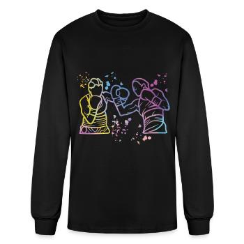 Boxing Fighter Kids Boxing Match Boxer - Men's Long Sleeve T-Shirt - black - Front
