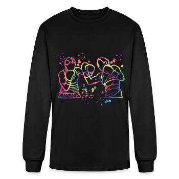 Boxing Fighter Kids Boxing Match Boxer - Men's Long Sleeve T-Shirt - black - Front