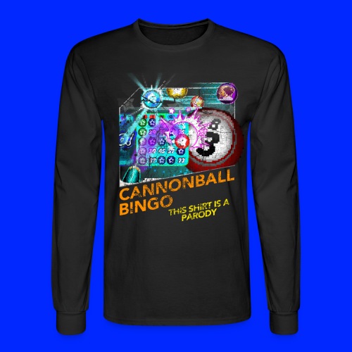Vintage Cannonball Bingo Box Art Tee - Men's Long Sleeve T-Shirt