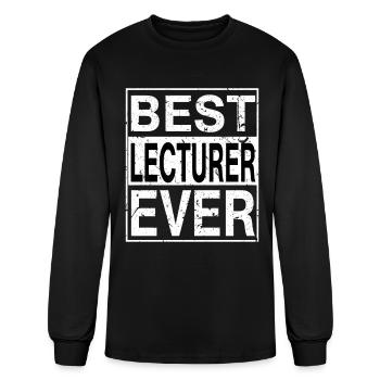 Best Lecturer Ever Lecturer Gift - Men's Long Sleeve T-Shirt - black - Front