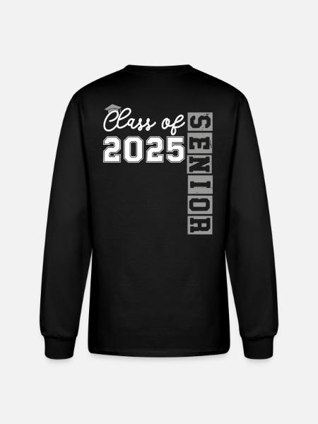 Class Of 2025 Senior  - Men's Long Sleeve T-Shirt - black