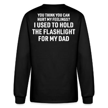 You Can't Hurt My Feelings Used to Hold on back  - Men's Long Sleeve T-Shirt - black - Back
