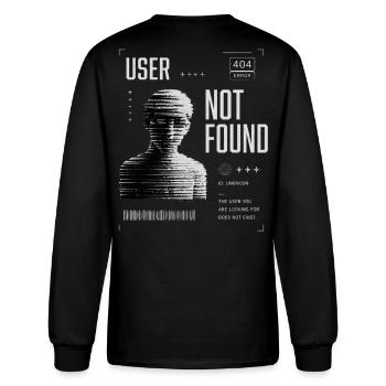 User Not Found Glitch - Men's Long Sleeve T-Shirt - black - Back