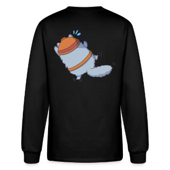 HoldOnMeow - Men's Long Sleeve T-Shirt - black - Back