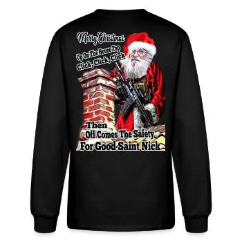 Merry Christmas From Santa - Men's Long Sleeve T-Shirt - black - Back