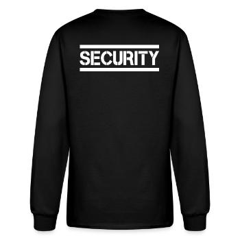 Security bouncer doorman disco security guard - Men's Long Sleeve T-Shirt - black - Back