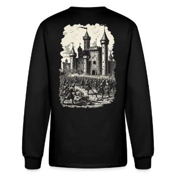 Castle Siege - Men's Long Sleeve T-Shirt - black - Back