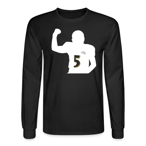 flacco january FRONT WHITE 1 png - Men's Long Sleeve T-Shirt