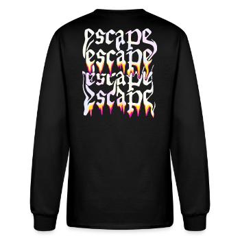 Escape Typographie Effet de fusion - T-shirt à manches longues Homme - noir - Dos