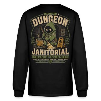 Dungeon Janitorial Squad - Men's Long Sleeve T-Shirt - black - Back