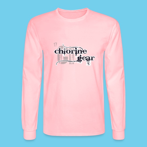 Chlorine Gear Textual B W - Men's Long Sleeve T-Shirt