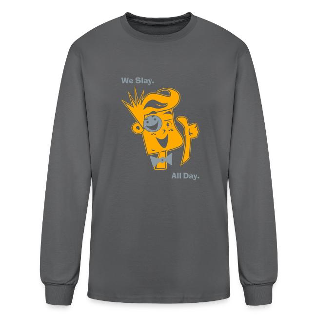 We Slay All Day Shiny Shirt Metallic Silver & Gold