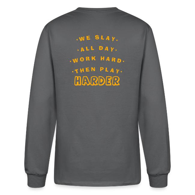 We Slay All Day Shiny Shirt Metallic Silver & Gold