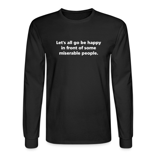 GoBeHappySimple - Men's Long Sleeve T-Shirt