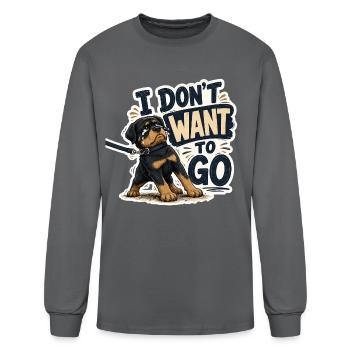 I Don’t Want To Go - Men's Long Sleeve T-Shirt - charcoal - Front