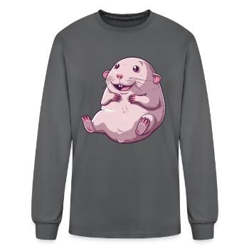 Naked Mole - Men's Long Sleeve T-Shirt - charcoal - Front