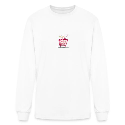 sassnsips com drinksfriendstelevision - Men's Long Sleeve T-Shirt