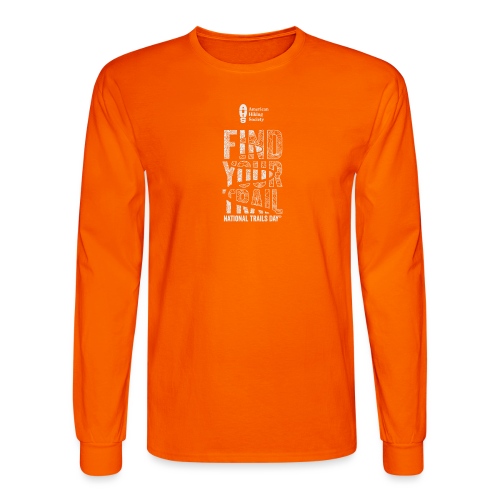Find Your Trail Topo: National Trails Day - Men's Long Sleeve T-Shirt