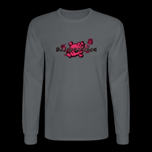 Pink skull DHS og logo - Men's Long Sleeve T-Shirt