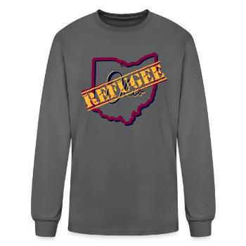 Ohio Refugee - Men's Long Sleeve T-Shirt - charcoal - Front