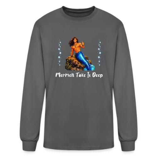 Merman Take It Deep - Men's Long Sleeve T-Shirt