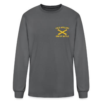 Field Artillery King Of Battle Branch Insigniamili - Men's Long Sleeve T-Shirt - charcoal - Front