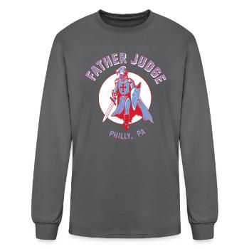 Father Judge Philly Pa - Men's Long Sleeve T-Shirt - charcoal - Front