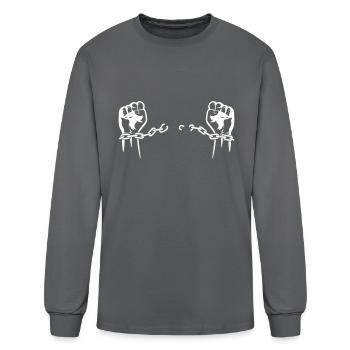 A Prisoner Is Freed From His Chains! - Men's Long Sleeve T-Shirt - charcoal - Front