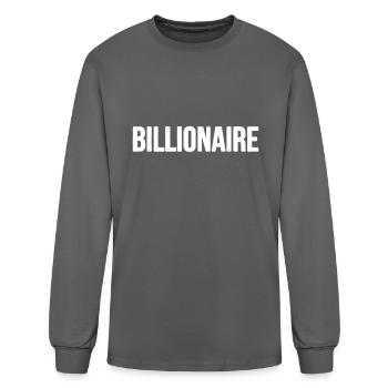 Future Billionaire Inventor - Men's Long Sleeve T-Shirt - charcoal - Front