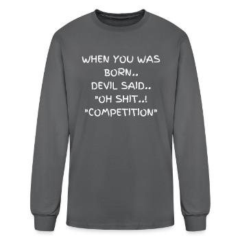 Dark Humor - Men's Long Sleeve T-Shirt - charcoal - Front