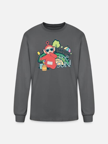 Teletubbies Fun In The Sun With Po - Men's Long Sleeve T-Shirt - charcoal