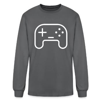 Gaming Video Game - Men's Long Sleeve T-Shirt - charcoal - Front