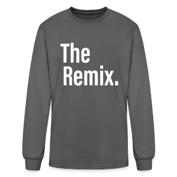 Family Matching The Remix - Men's Long Sleeve T-Shirt - charcoal - Front