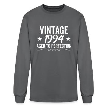 Vintage 1994 Aged To Perfection - Men's Long Sleeve T-Shirt - charcoal - Front