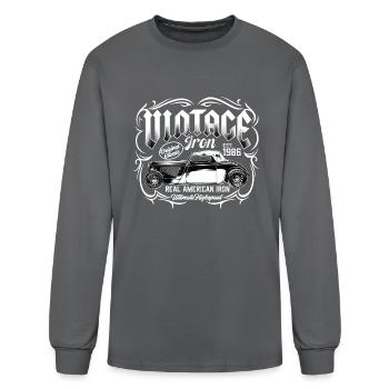 Vintage Iron Car - Men's Long Sleeve T-Shirt - charcoal - Front