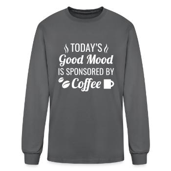 Good Mood Coffee - Men's Long Sleeve T-Shirt - charcoal - Front