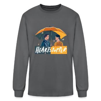 Heartstopper - Men's Long Sleeve T-Shirt - charcoal - Front