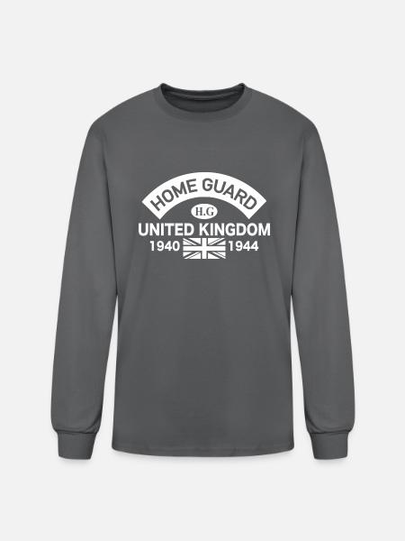 WW2 Home Guard quote - Men's Long Sleeve T-Shirt - charcoal