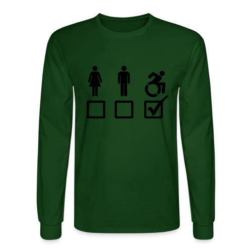 A wheelchair user is also suitable - Men's Long Sleeve T-Shirt