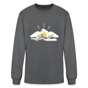 Holy Untitled Goose - Men's Long Sleeve T-Shirt - charcoal - Front