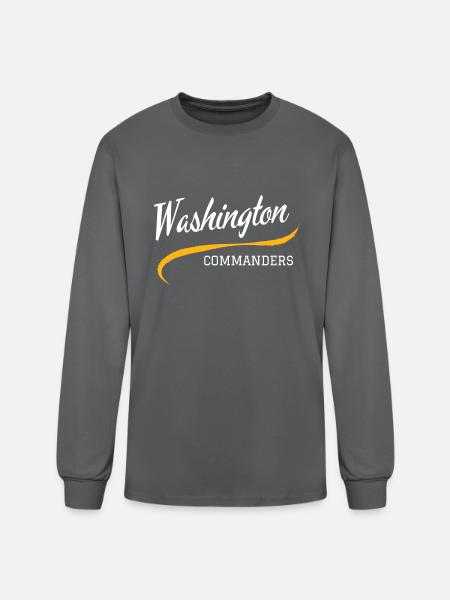 Commanders Retro - Men's Long Sleeve T-Shirt - charcoal